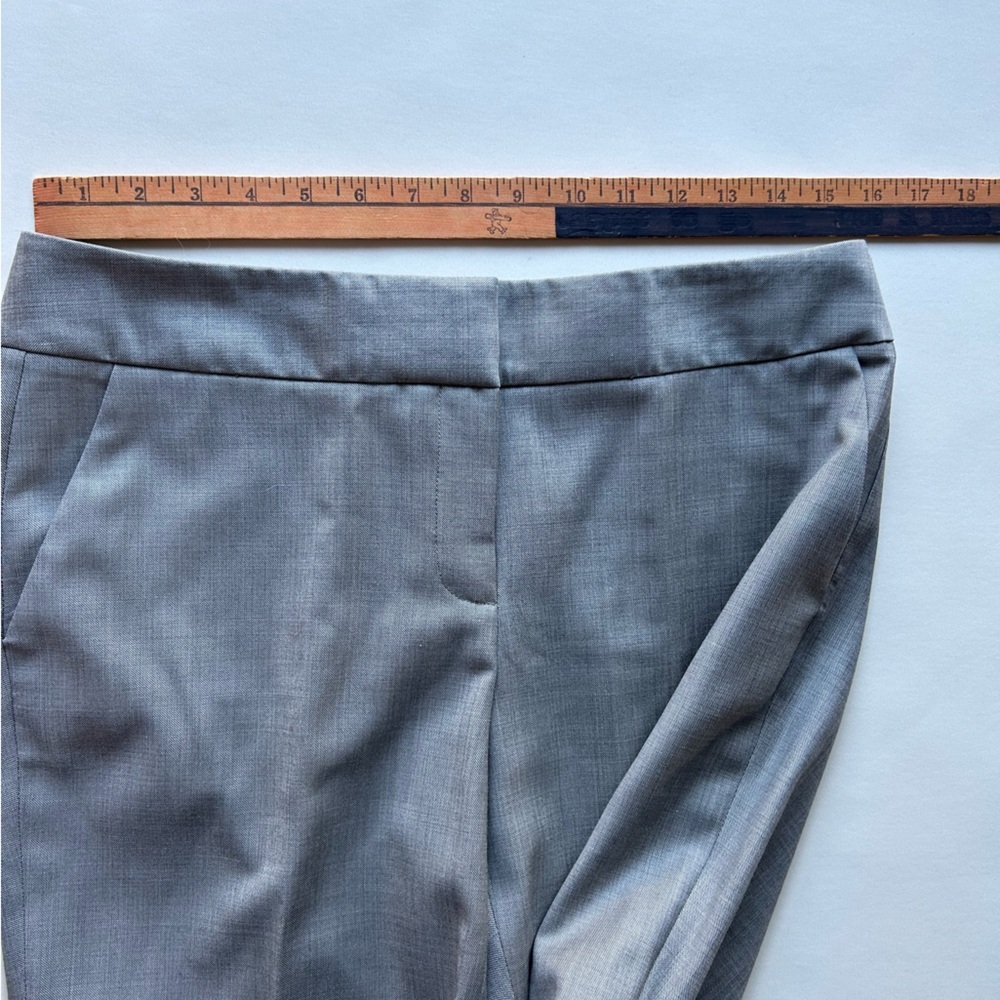 New Classiques Entier Gray Women's Trousers size 8 100% wool /laine - Picture 7 of 10